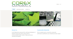 Desktop Screenshot of corexmaterials.com